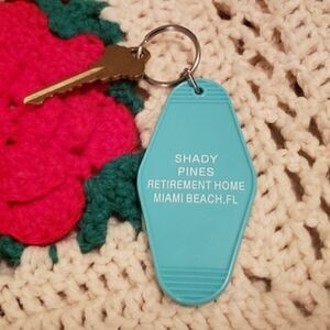 The Golden Girls retro hotel Inspired keychain